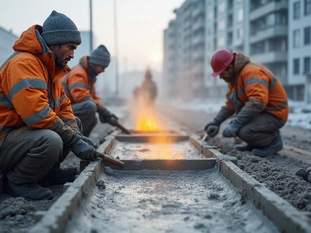 Почему важно прогревать бетон на стройплощадке