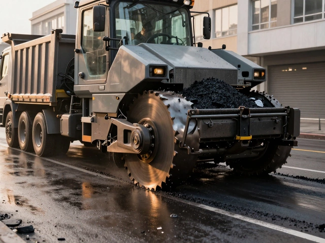 Как называется техника, которая снимает асфальт?