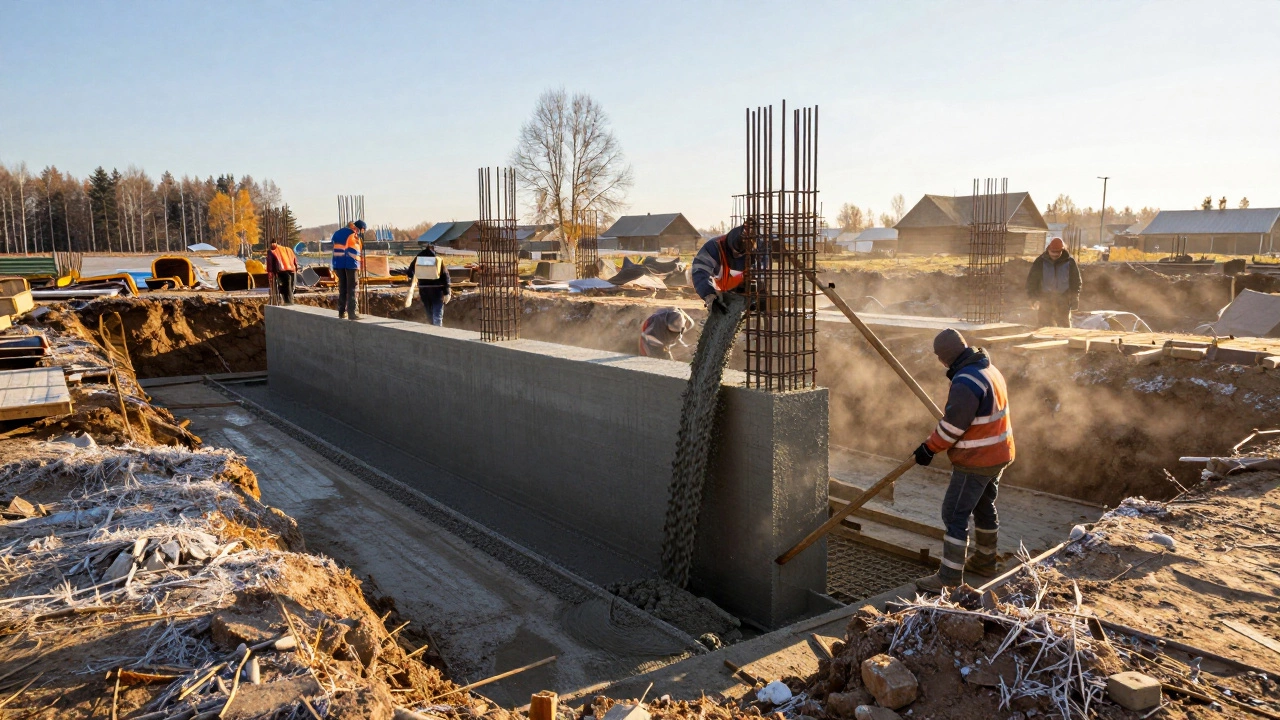 Сколько должен стоять фундамент для дома: реальные цены 2026 года